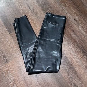 NWOT: Abercrombie and Fitch faux leather pants with ankle zippers